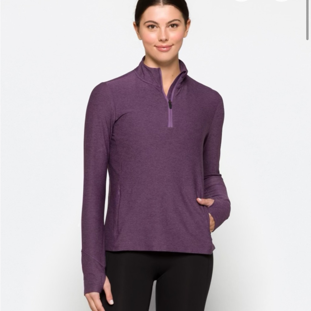 Market Spruce Active Purple Top Moisture Wicking SPF Medium